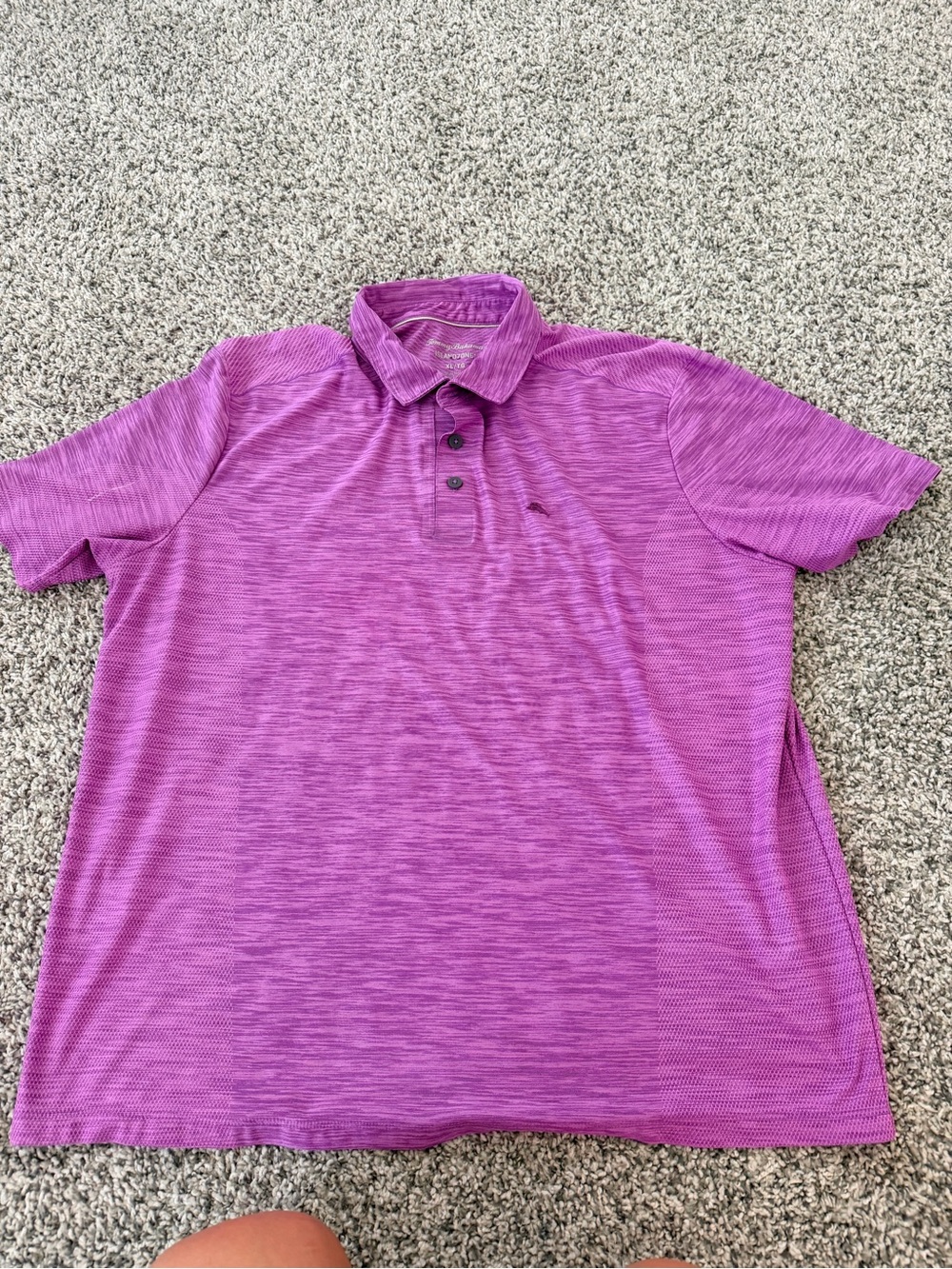 Tommy Bahama Men's Heathered Purple Polo